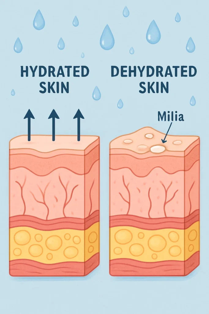 The importance of hydration and milia production Abingdon-on-Thames
